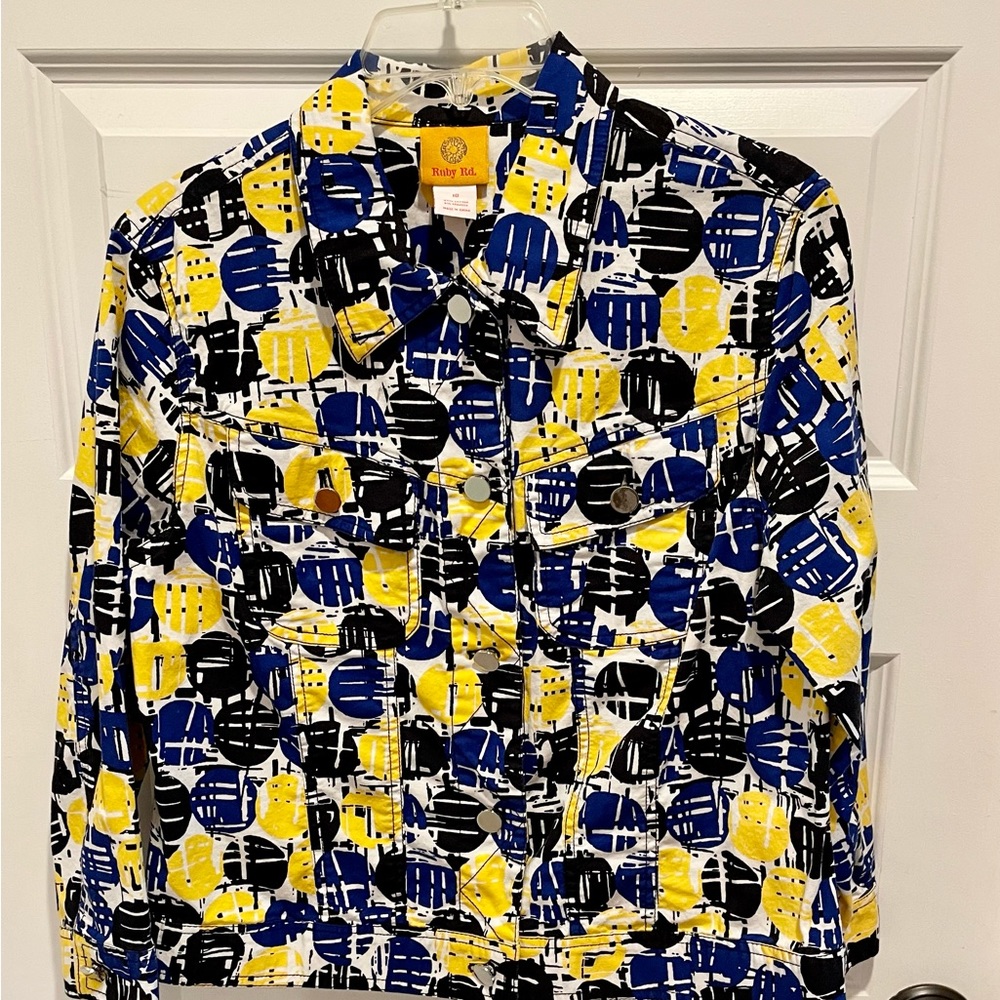 Jean Style Jacket By Ruby Rd., Size 10 - image 1